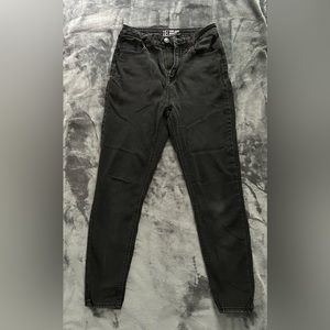 Black denim jeans